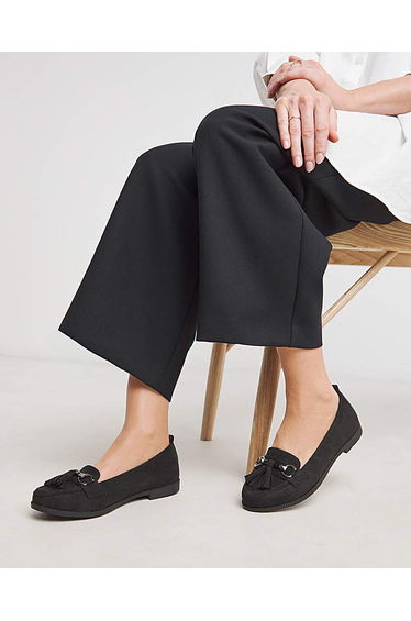 Low Cut Tassel Loafer Ex Wide
