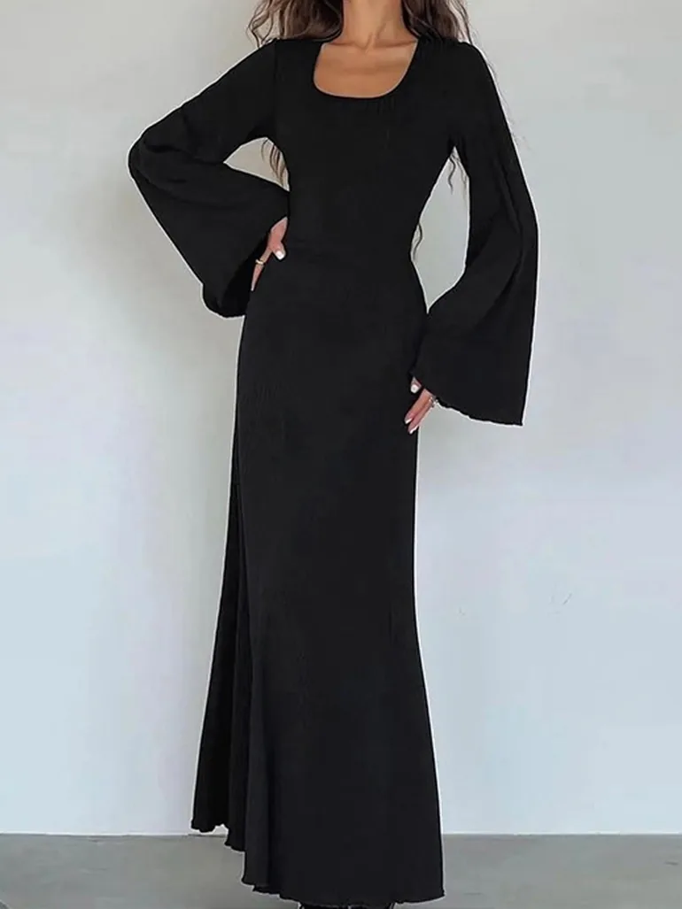 bell sleeve black maxi dress NWT Torrid Black Burnout Velvet Maxi Dress 2X Lace Up Bell Sleeve  Whimsigoth