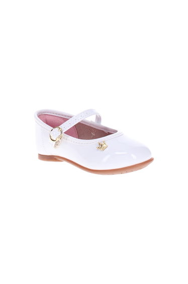 Solid Flat Ballerinas with Metal Accent