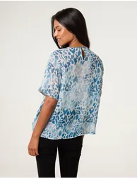 Embellished Chiffon Top - 4