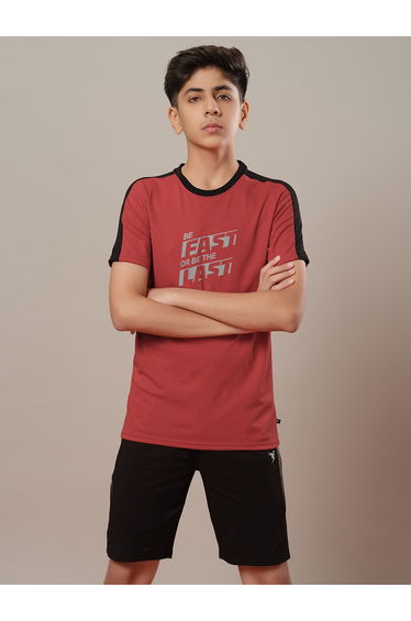Color Block Short Sleeve Regular Fit T-Shirt