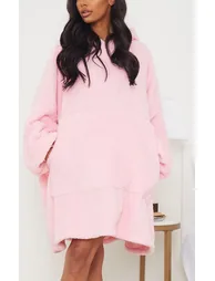 Pink Borg Hooded Blanket - 3