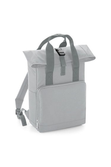 Bagbase Roll Top Twin Handle Backpack - Light Grey