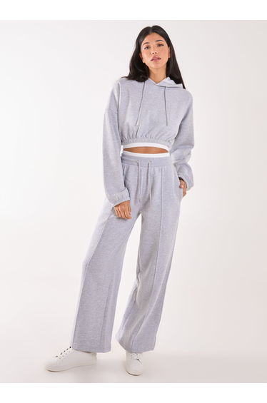 Contrast Waist Band Wide Joggers
