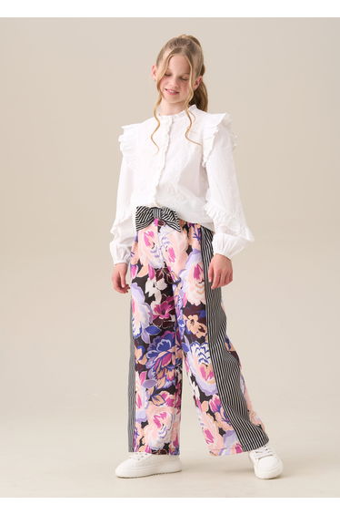 Fleur Printed Wide Leg Trousers