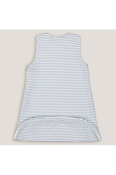 Reversible Summer Sleeping Bag in Striped Jersey