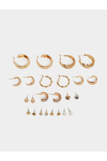 Set of 12 - Embellished Earrings