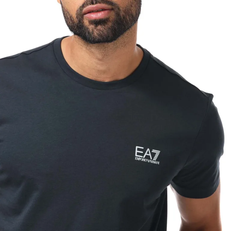 Men's Emporio Armani EA7 Core ID T-Shirt in Blue - 5