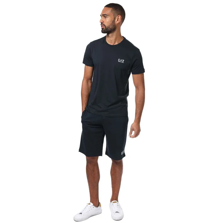 Men's Emporio Armani EA7 Core ID T-Shirt in Blue - 2