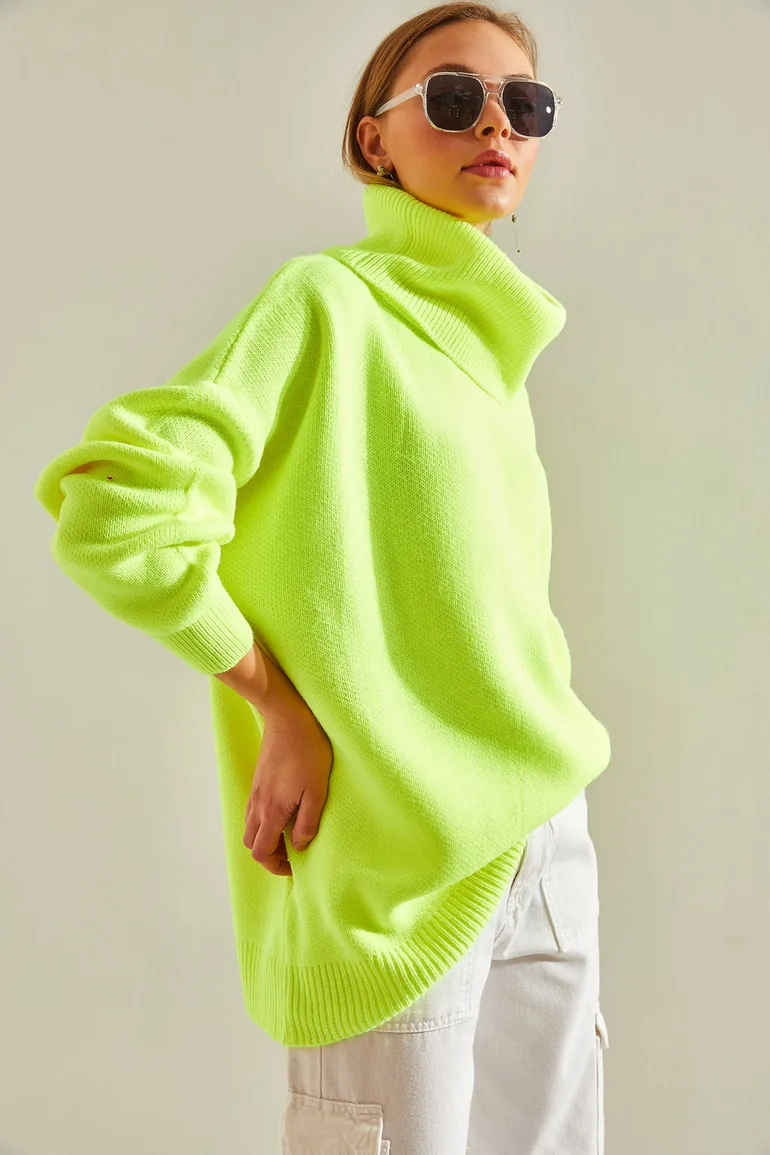 Women's Turtleneck Oversize Knitwear Sweater
