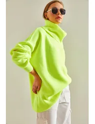 Women's Turtleneck Oversize Knitwear Sweater