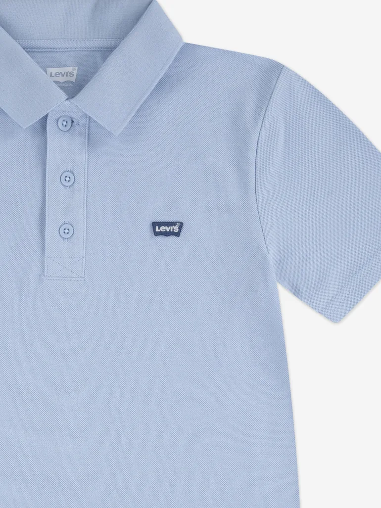 Levi's Boys Back Neck Tape Polo Shirt in Blue - 2