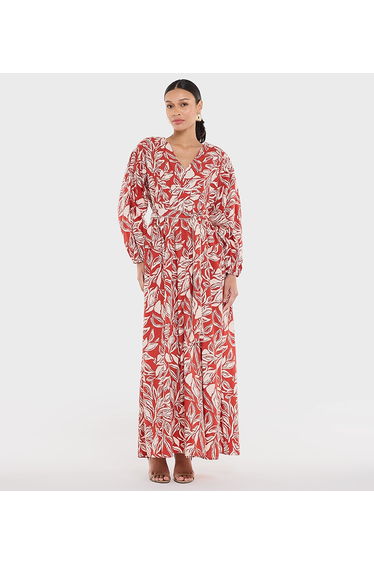 Women's AOP V-Neck Printed Dress