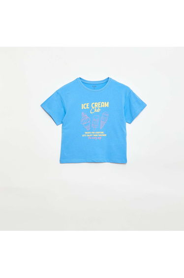 Fantasy Print T-Shirt BLUE