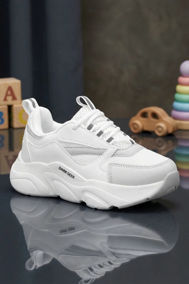 Kids Ds 1838 White Children's Sneaker Casual Sports Shoes