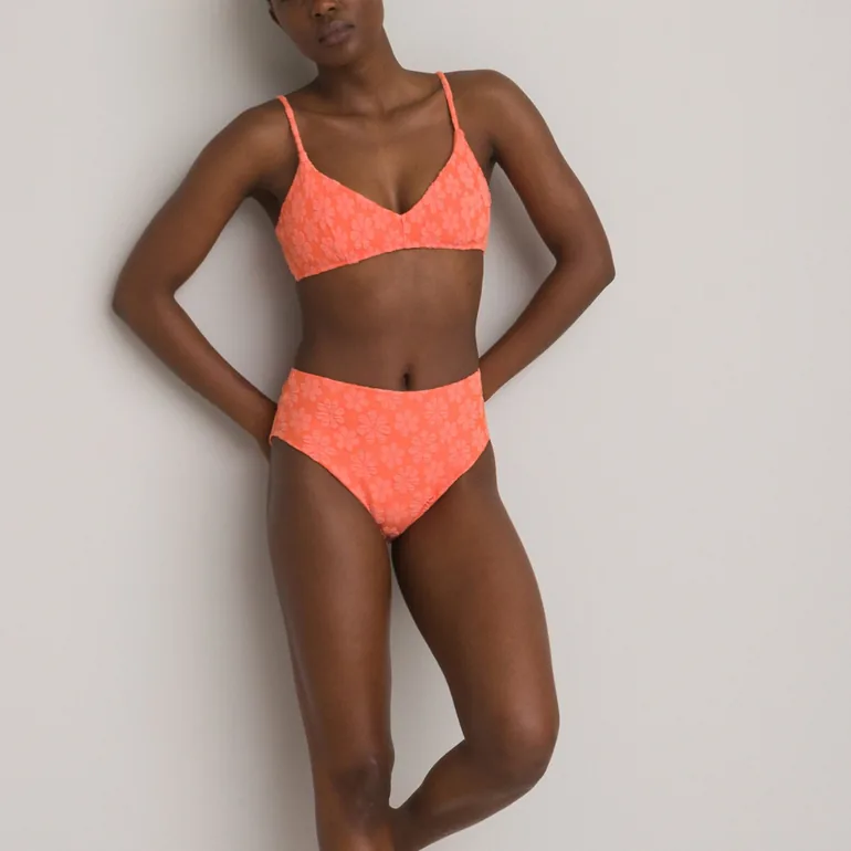 Towelling Triangle Bikini Top - 3