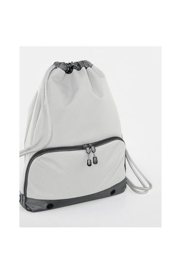 Bagbase Athleisure Drawstring Bag - Ice Grey