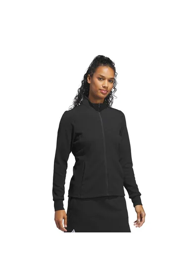 Adidas Womens/Ladies Performance Textured Full Zip Jacket - Black