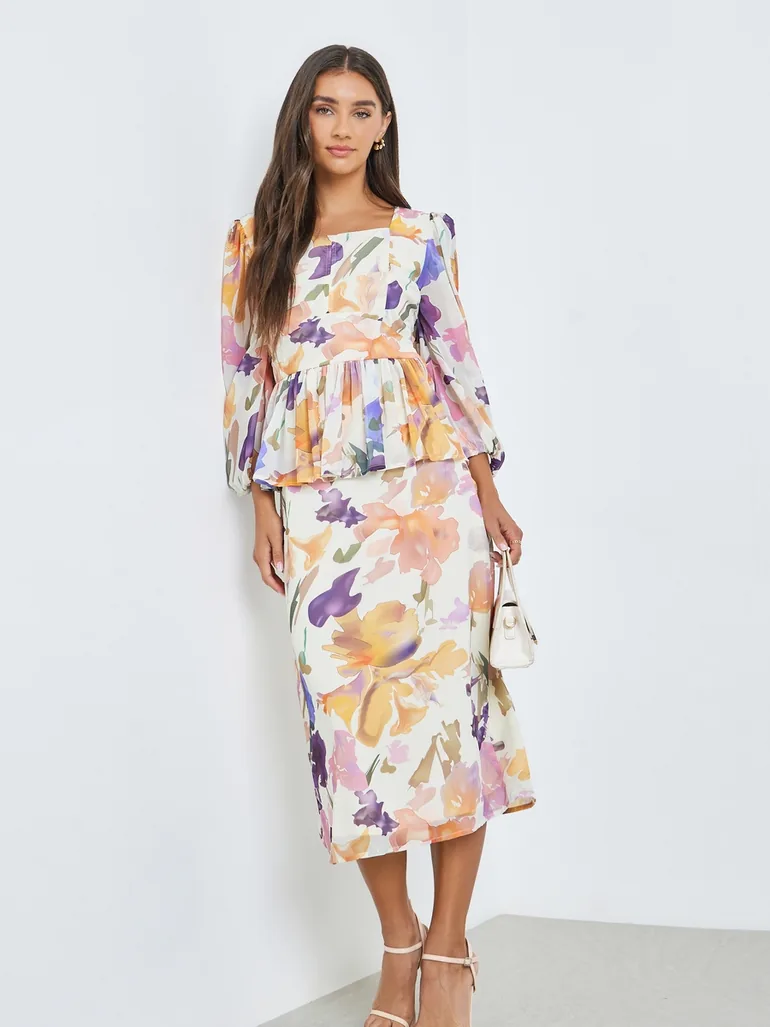 maxi dress off shoulder Waves Maxi Dress in Black | Off The Shoulder Cotton Maxi Dress main image 1