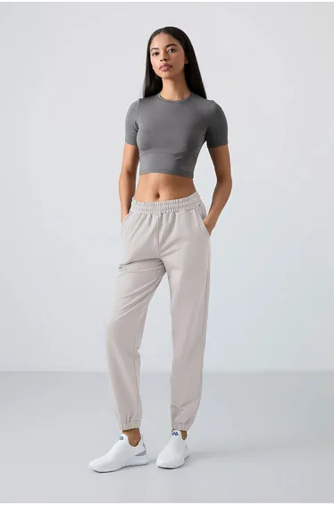 TOMMY Women's High-Waist Relaxed Fleece Joggers