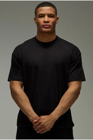 Active Today's Aim Tomorrow's Gain Oversized T-Shirt - black