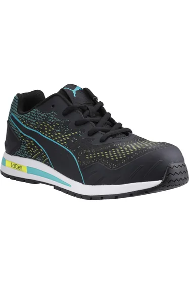 Puma Womens/Ladies Vivid Green Heart Low Trainers - Black/Blue