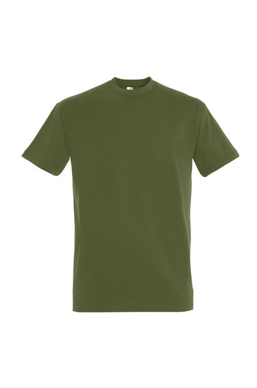 SOLS Mens Imperial Heavyweight Short Sleeve T-Shirt - Dark Khaki