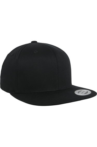 Flexfit by Yupoong Unisex Organic Cotton Snapback Cap - Black