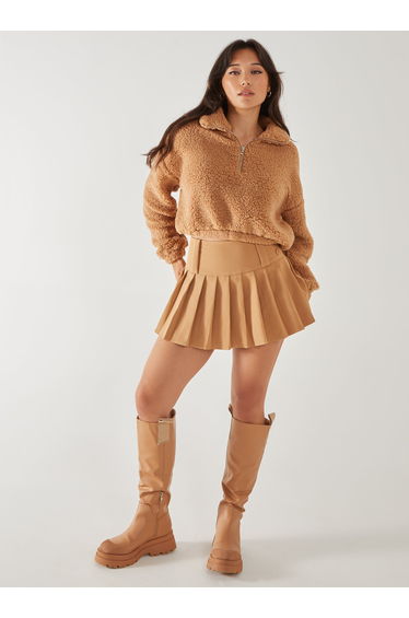 Teddy Zip Up Jumper