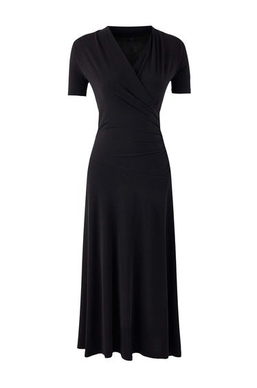 Black midi knitted dress