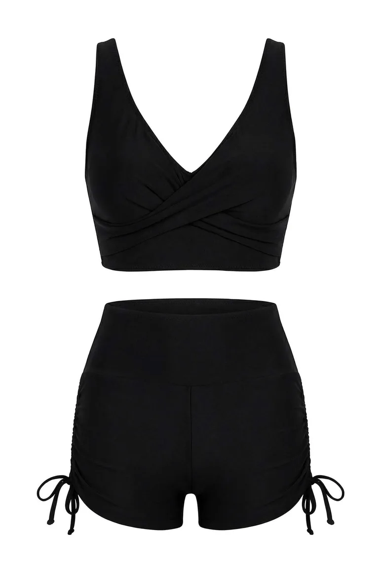 Black Tunnel Bralette Bikini Set