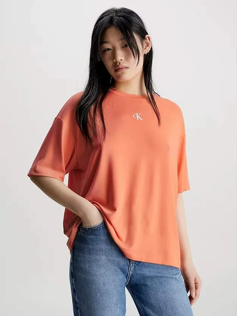 BACK LOGO MODAL BOYFRIEND TEE S/S