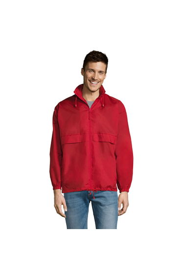 SOLS Surf Windbreaker Lightweight Jacket - Red