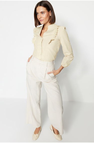 Shirt - Beige - Regular fit