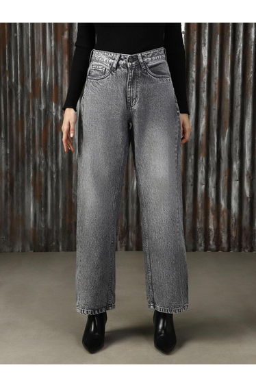 High Rise Baggy Fit Light Fade Jeans