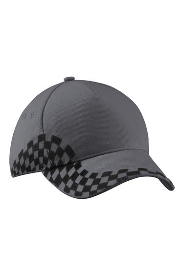 Beechfield Unisex Grand Prix Baseball Cap - Graphite Grey