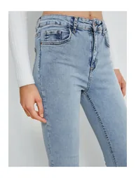 High Waisted Jeans with Skinny Legs, Slim Fit - Carmen Jean - 3
