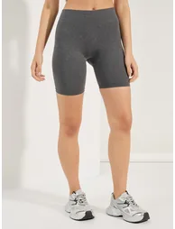Solid Basic Cycling Shorts - 1