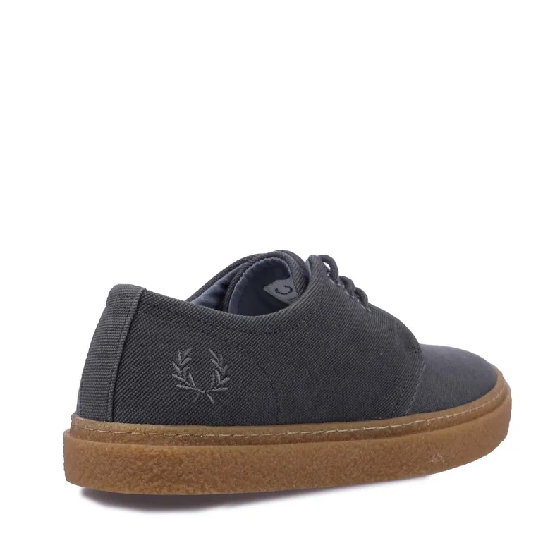 Men's Fred Perry Linden Canvas Trainers in Grey - 2