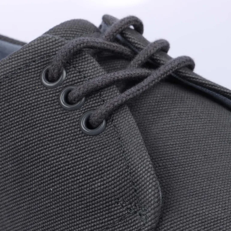 Men's Fred Perry Linden Canvas Trainers in Grey - 4