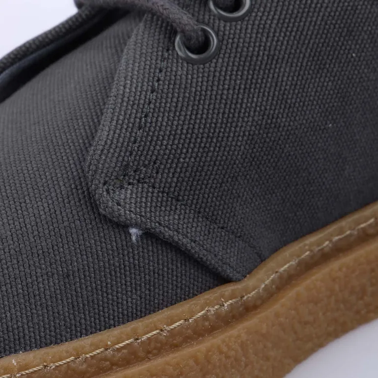 Men's Fred Perry Linden Canvas Trainers in Grey - 6