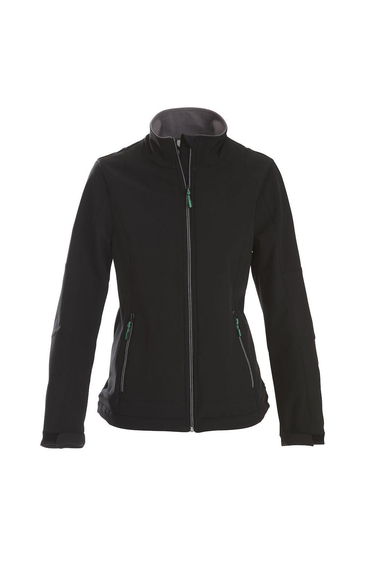 Printer Womens/Ladies Trial Soft Shell Jacket - Black