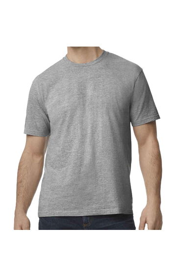 Gildan Mens Midweight Soft Touch T-Shirt - Sports Grey