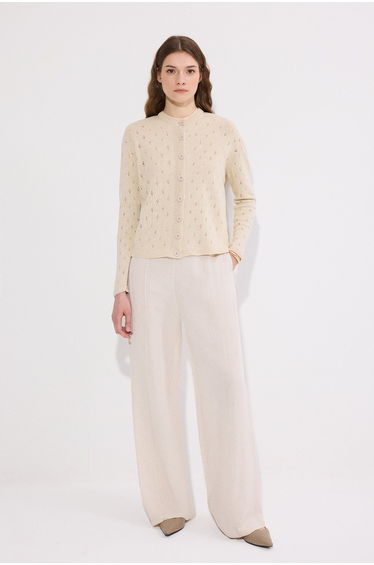 AJOURE KNIT CARDIGAN