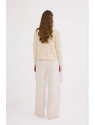 AJOURE KNIT CARDIGAN - 4