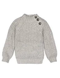 High-Neck Jumper/Sweater in Chunky Knit - 1