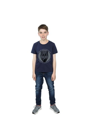Black Panther Boys Made In Wakanda Cotton T-Shirt - Navy Blue