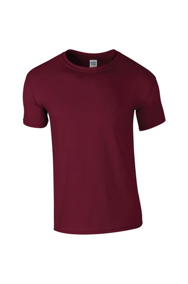 Gildan Mens Soft Style Ringspun T Shirt - Maroon