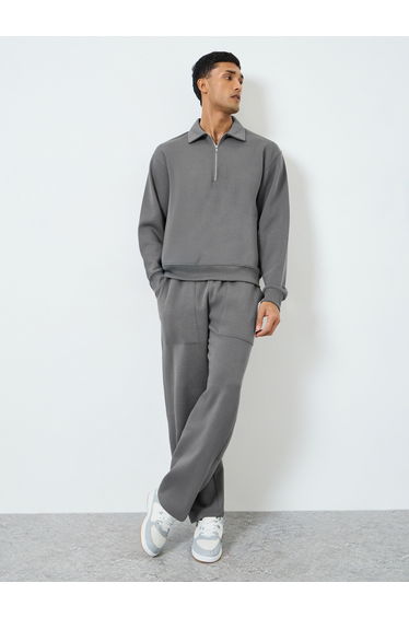 Men Grey Sweatshirt and Joggers Co-Ords