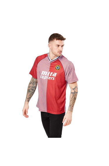 Score Draw Mens Aston Villa FC T-Shirt - Claret/Blue